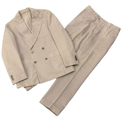 ラルディーニ セットアップ ダブルブレスト ベージュ メンズ サイズ46 LARDINI【AFB34】