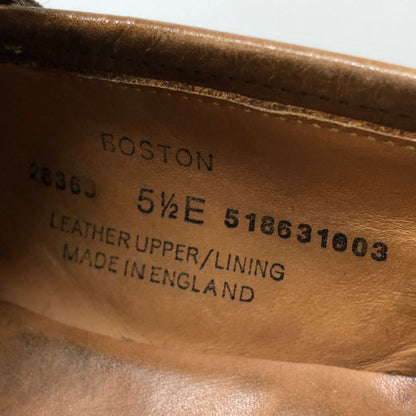 クロケット&ジョーンズ レザーシューズ ローファー ボストン ダークブラウン サイズUK5.5E メンズ Crockett&Jones 約24.0cm【AFD4】