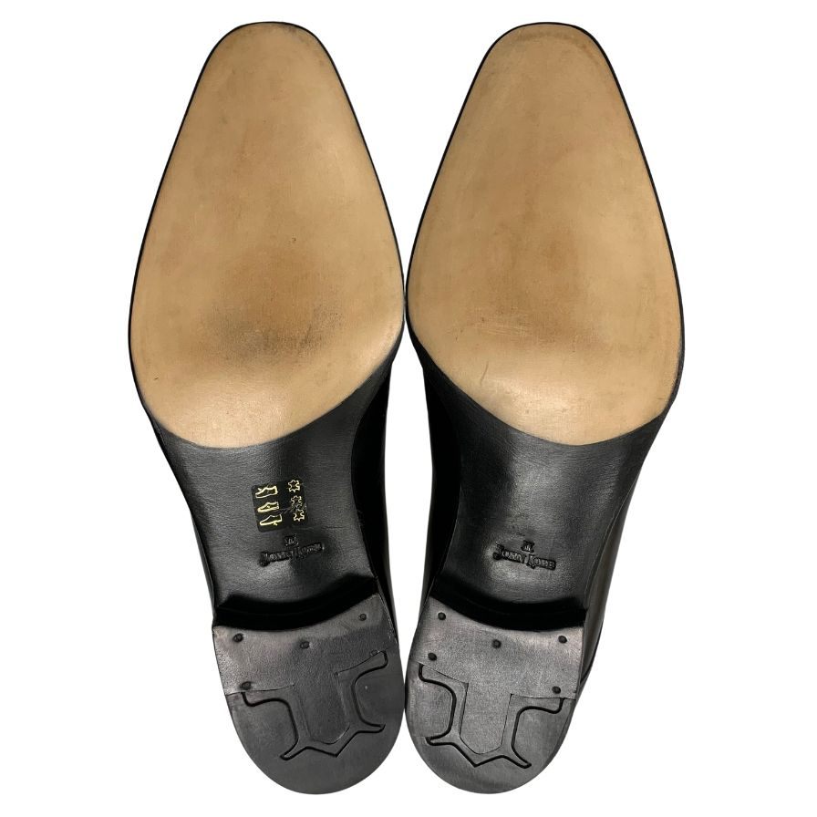ジョンロブ レザーシューズ ベケッツ ストレートチップ カーフ ブラック UK11E メンズ 革靴 JOHN LOBB BECKETTS CALF ビジネスシューズ 約29.5cm【LA】【中古】