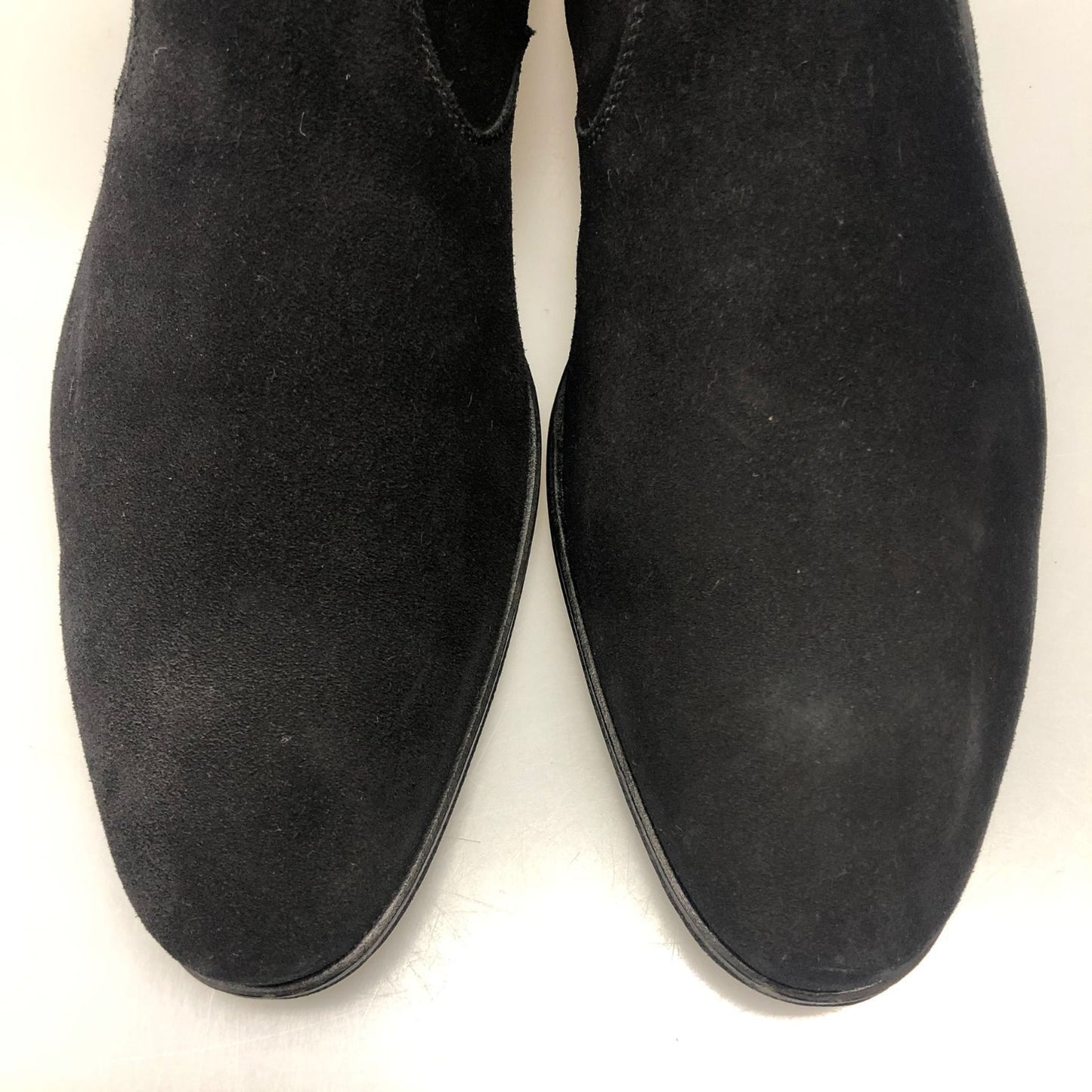 ユナイテッドアローズ ジップアップブーツ スエード ブラック サイズ6 UNITED ARROWS 約24.5cm【AFD5】