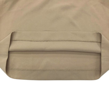 極美品◆デミルクス ビームス ワンピース アセテート 七分丈 Vネック ベージュ レディース サイズ36 Demi-Luxe Beams 【AFB18】