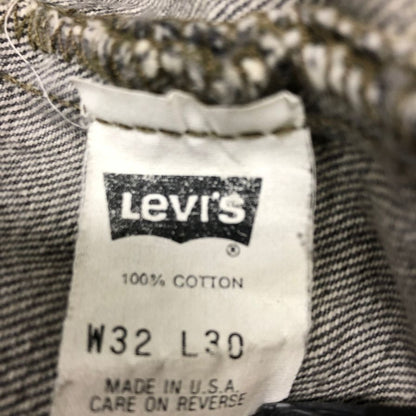 リーバイス 501 デニムパンツ カットオフ ボタン裏653 USA製 グレー系 メンズ W32 L30 LEVI’S 【AFB1】