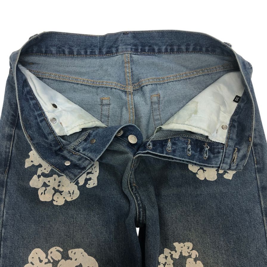 リーバイス×デニムティアーズ フラワープリント デニム メンズ サイズ30 ブルー系  Levi's Denim Tears 【AFB19】