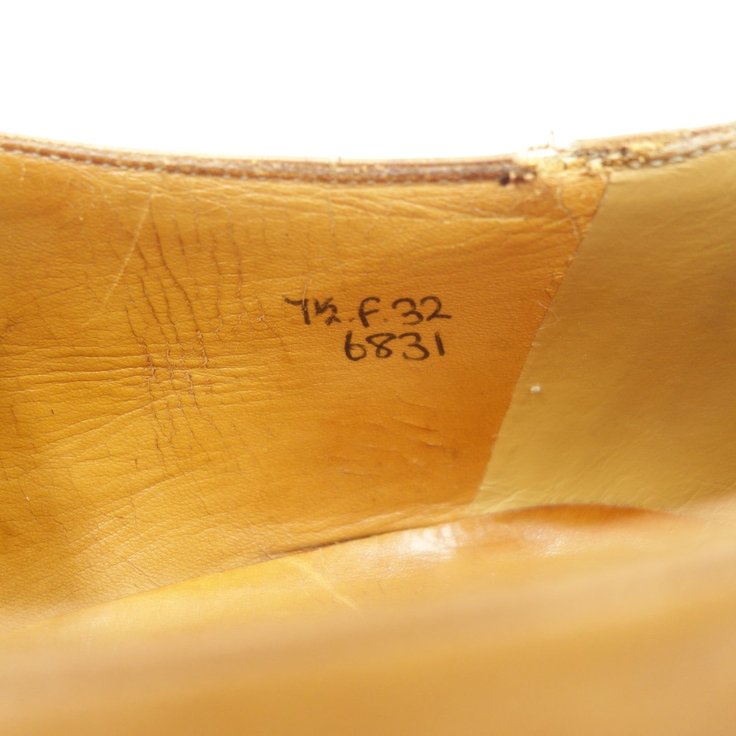 Used Edward Green Single Monk TROON Cursive Logo Old Factory Made Men's Brown UK7.5F 32 Last EDWARD GREEN [LA] 