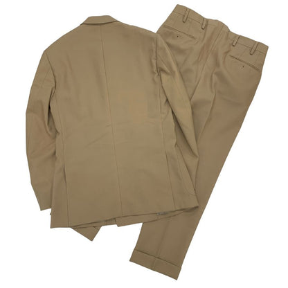 ヒルトン スーツ セットアップ ダブル ベージュ サイズL メンズ 背抜き HILTON【AFA22】