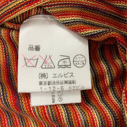 極美品◆ミッソーニ 半袖Tシャツ 総柄 オレンジ系 レディース サイズ48 MISSONI 【AFB44】