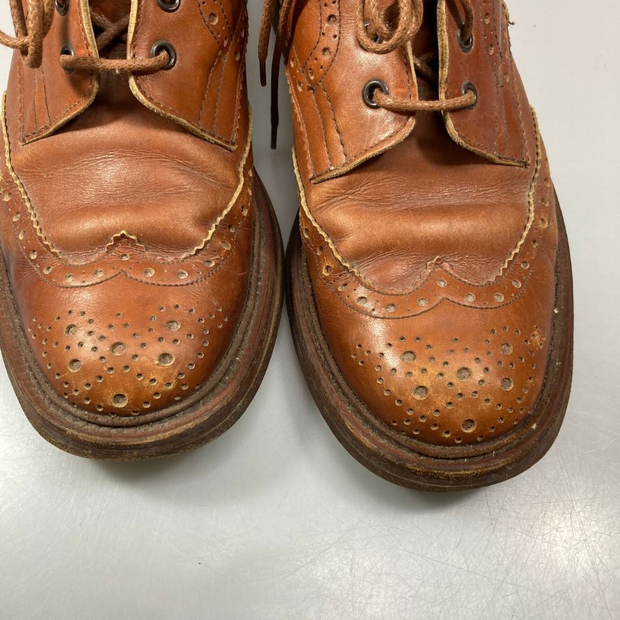 トリッカーズ ウイングチップレザーシューズ S63411 ブラウン系  メンズ サイズ 8.5 Tricker's 約27.0cm【AFC35】
