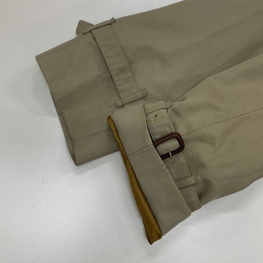 中古◆バーバリー バルカラーコート 旧タグ ヴィンテージ ベージュ メンズ サイズM Burberry 【AFA18】