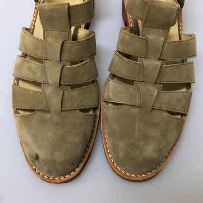 プラソンシューサプライ グルカ ストラップサンダル スエード メンズ サイズ不明 ベージュ PLUSON SHOE SUPPLY 約不明cm【AFC6】