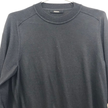 美品◆ウメダ クルーネックニット UM-323-UP012 12G ブラック サイズS UMEDA 【AFB19】