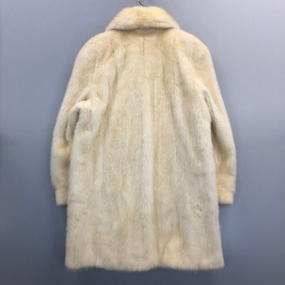 サガミンク 銀サガ ハーフコート ミンク ファー アイボリー サイズF レディース SAGAMINK【AFF22】
