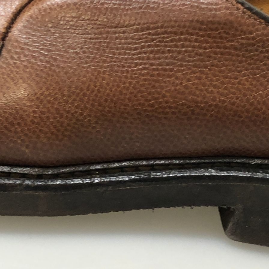オールデン グレインレザー アルパインカーフ 946 外羽根 プレーントゥ メンズ サイズ8.5 ブラウン Alden 約26.5cm【PTM3】