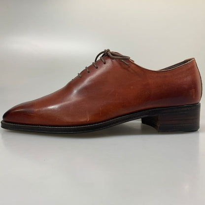 メルミン レザーシューズ カーフレザー プレーントゥ ボルドー サイズ7 MEERMIN 約25.5cm【AFD6】