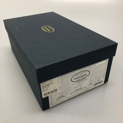 クロケット&ジョーンズ オードリー レザーシューズ 9447 ストレートチップ 337ラスト サイズ7D メンズ ブラック CROCKETT&JONES AUDLEY ビジネスシューズ 約25.5cm【LA】【中古】