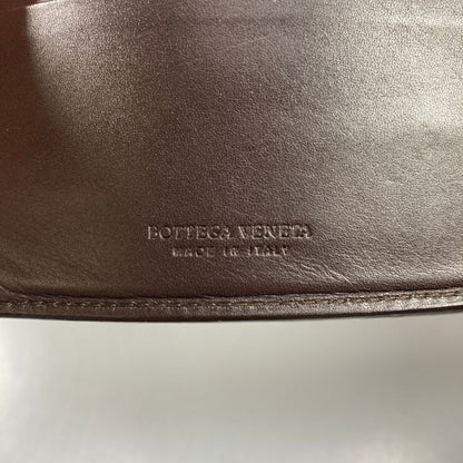 ボッテガヴェネタ イントレチャート 二つ折り財布 レザー ブラウン系 メンズ BOTTEGA VENETA【AFI9】