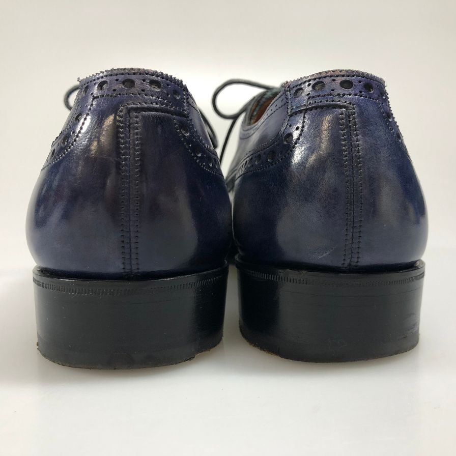 ガジアーノ&ガーリング ワーウィック セミブローグ ブルー UK7E イングランド製 GAZIANO&GIRLING 約25.5cm【AFD9-2】