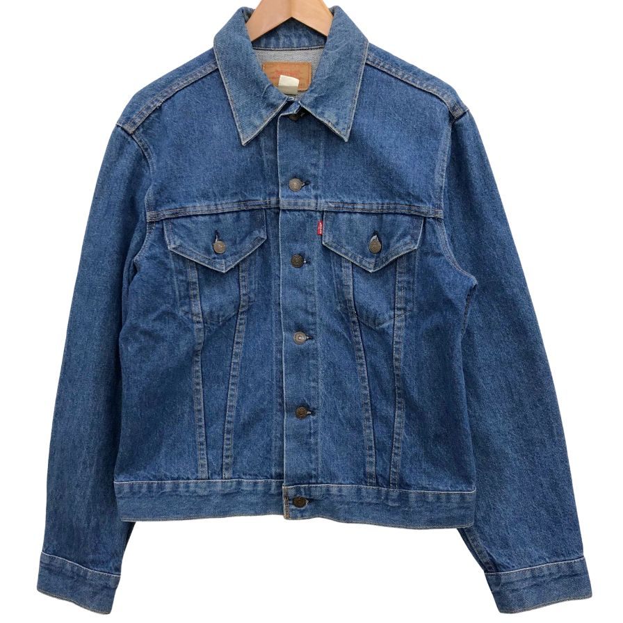 美品◆リーバイス デニムジャケット 70s USA製 VINTAGE スモールe ボタン裏 刻印1 Gジャン ブルー メンズ サイズ40 Levi`s 【AFB39】