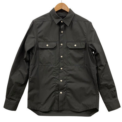 極美品◆リックオウエンス 長袖シャツ ナイロン アウター 23SS RU01C4729-TF ブラック サイズ48 メンズ Rick Owens 【AFA2】