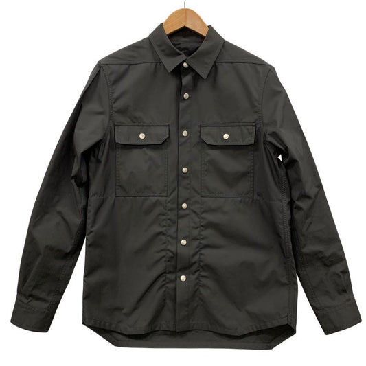 極美品◆リックオウエンス 長袖シャツ ナイロン アウター 23SS RU01C4729-TF ブラック サイズ48 メンズ Rick Owens 【AFA2】