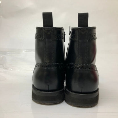 リーガル 54NR メダリオン ウィングチップ サイドジップ ブーツ メンズ サイズ 25.5 ブラック REGAL 約25.5cm【YB1】
