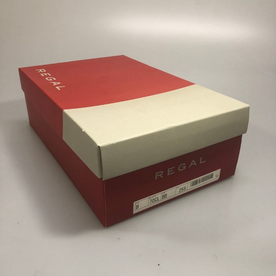 リーガル レザーシューズ プレーントゥ メダリオン 革靴 24GR ブラック サイズ26 REGAL 約26.0cm【AFD14】