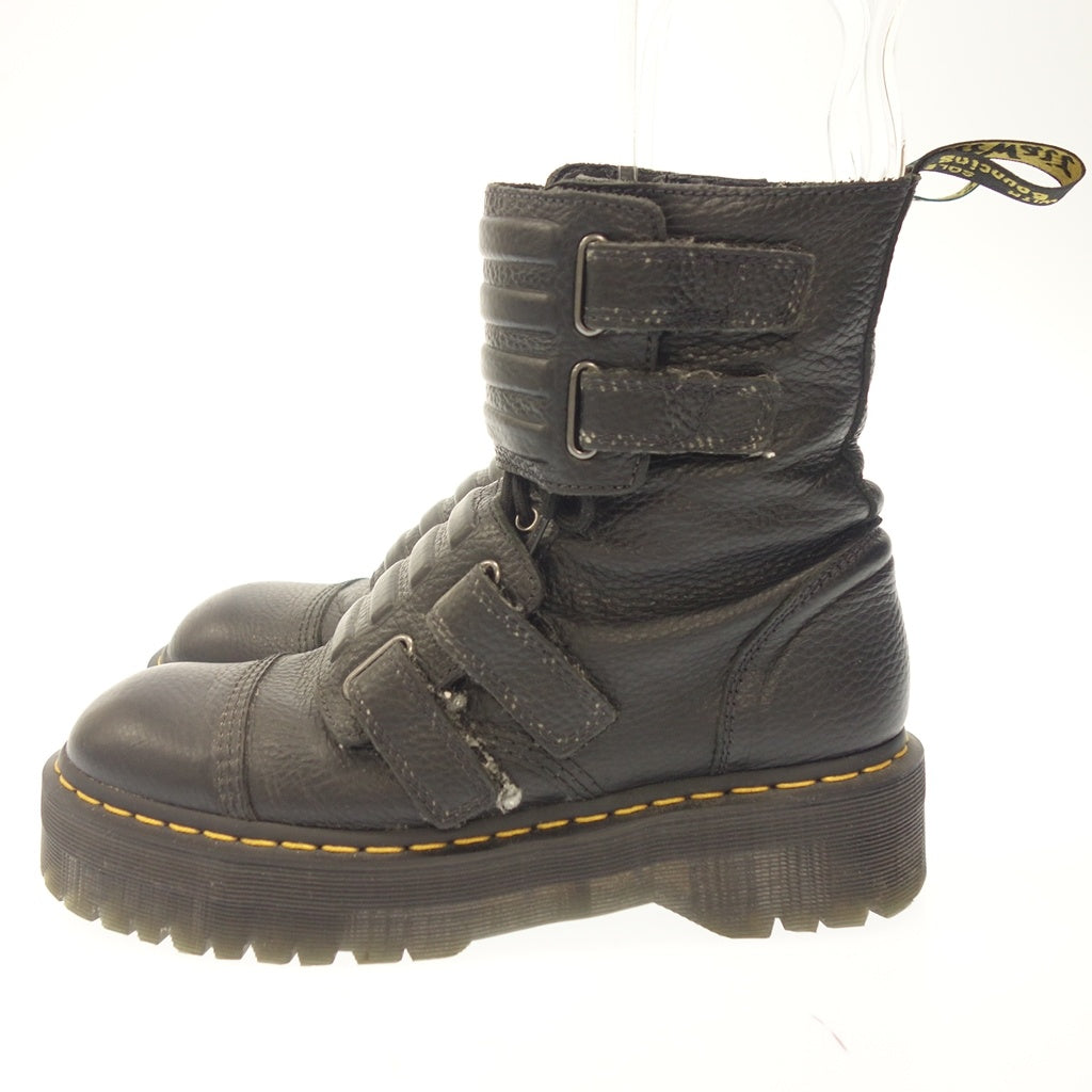 中古◆ドクターマーチン ブーツ アクセル クアッド レトロ メンズ UK9 ブラック Dr.MARTENS【AFC12】