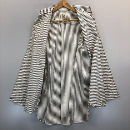 極美品◆アウトオブトラッド ダブルカフスシャツ アンソニー チェック柄 ホワイト系 メンズ サイズ2 OUT OF TRAD 【AFB45】