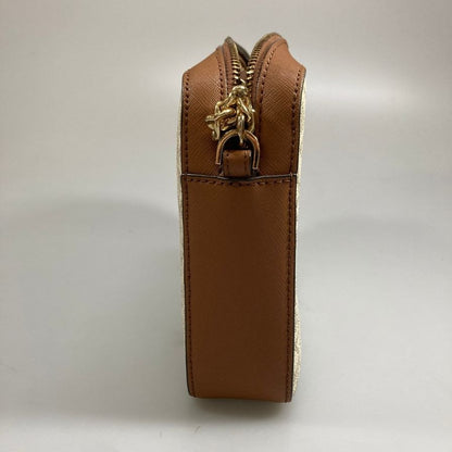 マイケルコース ショルダーバッグ ジェットセット レザー 総柄 レディース ブラック ホワイト MICHAEL KORS【AFE5】