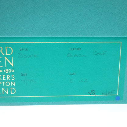 極美品◆エドワードグリーン レザーシューズ ドーバー 32ラスト メンズ サイズ7.5 ブラック EDWARD GREEN DOVER【LA】
