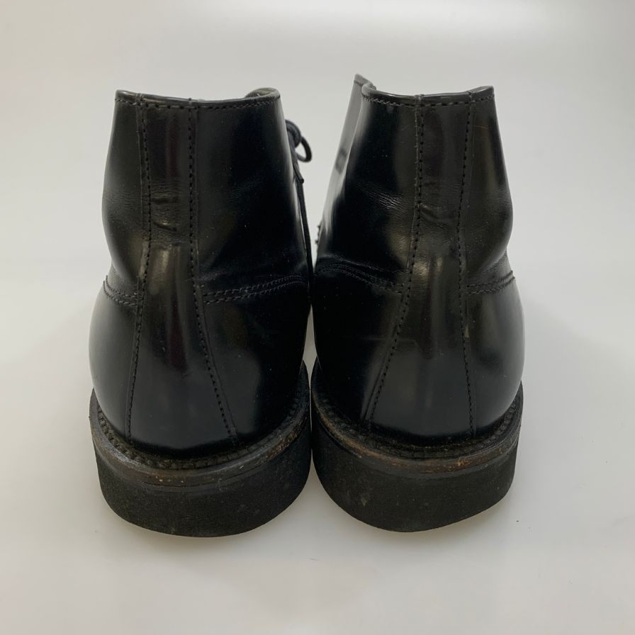 ウォークオーバー レザーシューズ チャッカブーツ JA62708 カーフ ブラック サイズ7.5 WALK OVER 約25.5cm【AFC47】