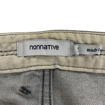中古◆ノンネイティブ デニムパンツ ダメージ DWELLER TAPERED FIT NN-P3708 メンズ グレー サイズ3 nonnative 【AFB43】