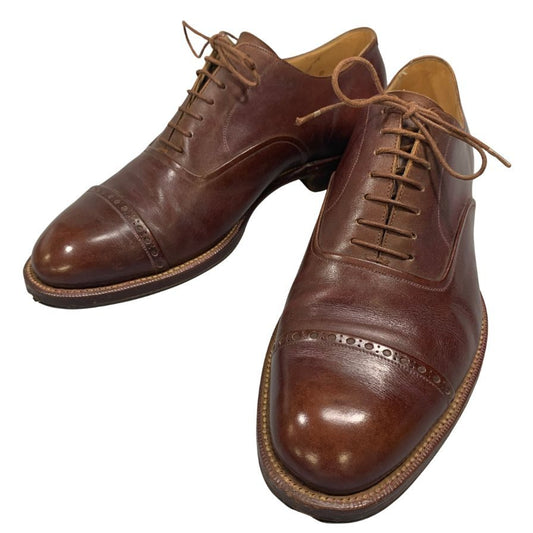 シルバノラッタンジ 信濃屋別注 別注 パンチドキャップトゥ メンズ ブラウン サイズ 25cm Silvano Lattanzi 約25.0cm【AFC4】