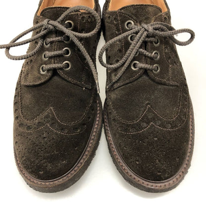 チーニー ウイングチップ スエード ダーク ダークブラウン UK6 メンズ JOSEPH CHEANEY 約25.0cm【AFC2】