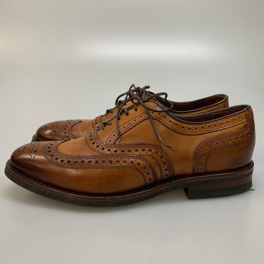 アレンエドモンズ レザーシューズ マカリスター ウイングチップ カーフ ブラウン サイズUS7.5 Allen Edmonds McAllister ビジネスシューズ 約25.5cm【LA】【中古】