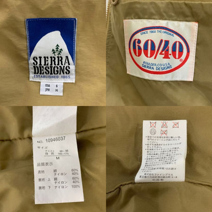 シエラデザイン ナイロンジャケット 90年代 60/40 クロス USA製 ベージュ メンズ サイズM SIERRA DESIGNS【LA】