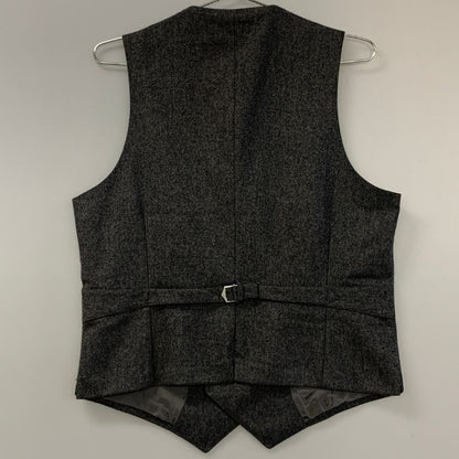 極美品◆ユニバーサルランゲージ ベスト ダブル カノニコ サイズ46 グレー系 メンズ VITALE BARBERIS CANONICO UNIVERSAL LANGUAGE 【AFB11】