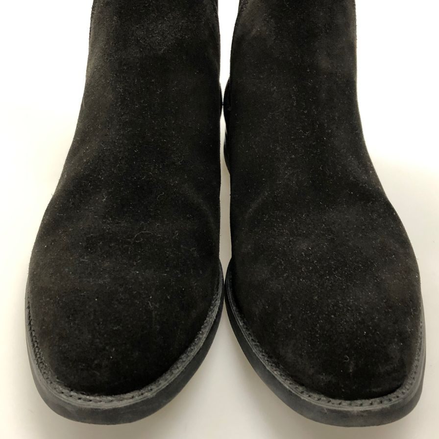 クロケット＆ジョーンズ チェルシー ブラック スエード サイズUK7.5 Crockett&Jones スエードシューズ 約26.0cm【LA】【中古】