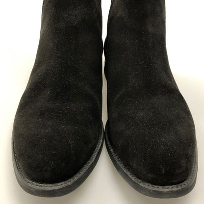 クロケット＆ジョーンズ チェルシー ブラック スエード サイズUK7.5 Crockett&Jones スエードシューズ 約26.0cm【LA】【中古】