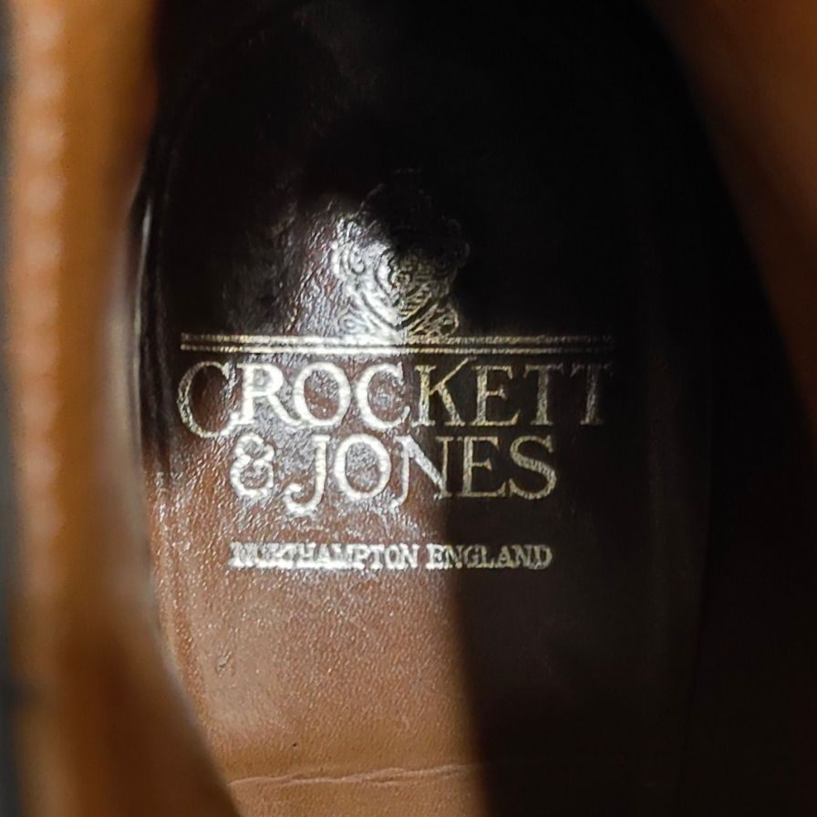クロケット＆ジョーンズ コニストン キャップトゥ ブーツ カーフ ブラック サイズUK6.5E CROCKETT&JONES ブーツ 約25.0cm【LA】【中古】