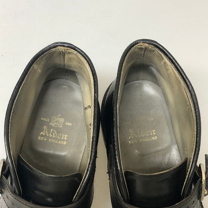 オールデン コードバン レザー ジョージブーツ シングルモンク 91810 メンズ サイズ8.5E ブラック ALDEN ブーツ 約26.5cm【AFC3】【中古】