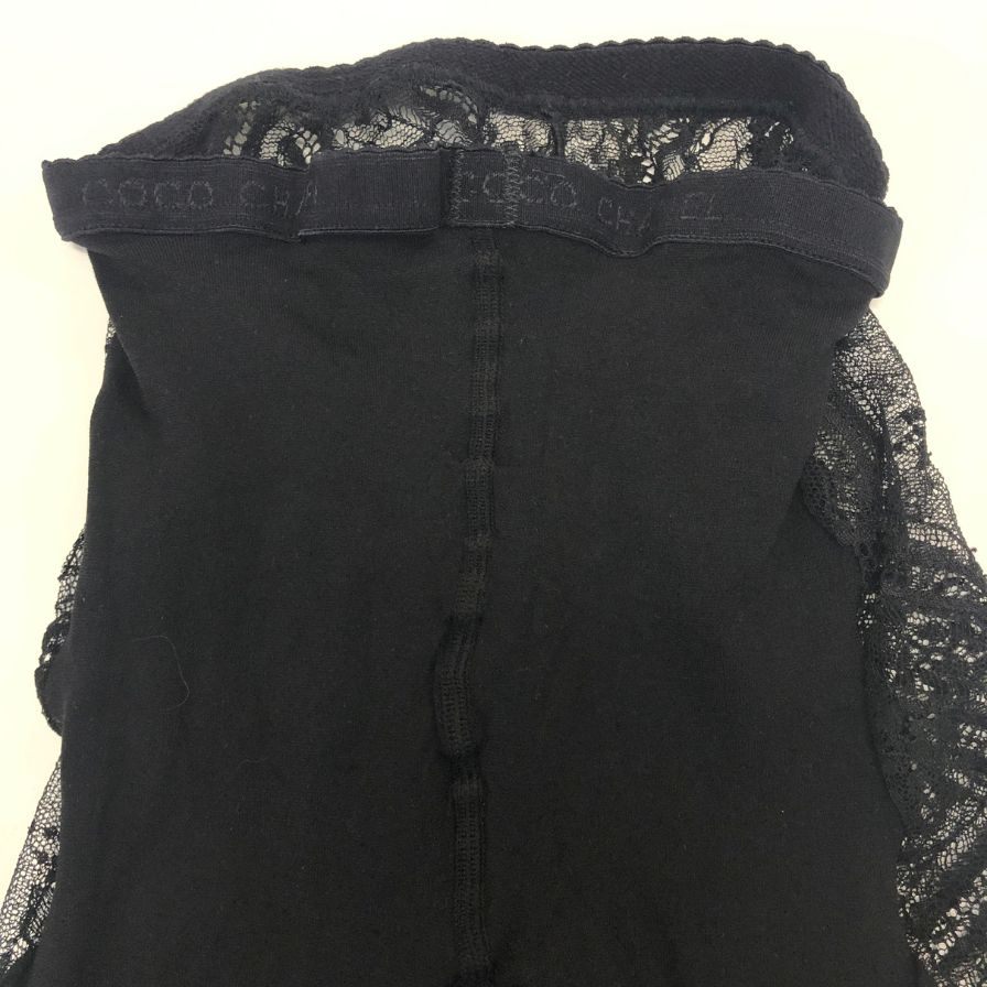 シャネル タイツ レース ブラック サイズL CHANEL
