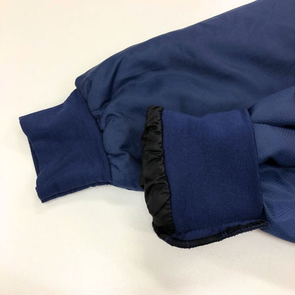 極美品◆アスレタ ダウン トレーニングウェア ファスナー ポリエステル  メンズ ブルー サイズM  ATHLET 【AFB14】