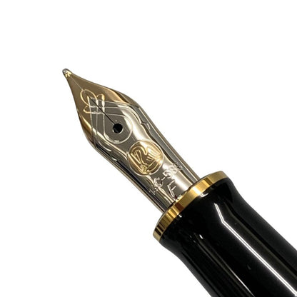 ペリカン 万年筆 スーベレーン ペン先14C-585 ブラック×ゴールド Pelikan Souveran【AFI14】