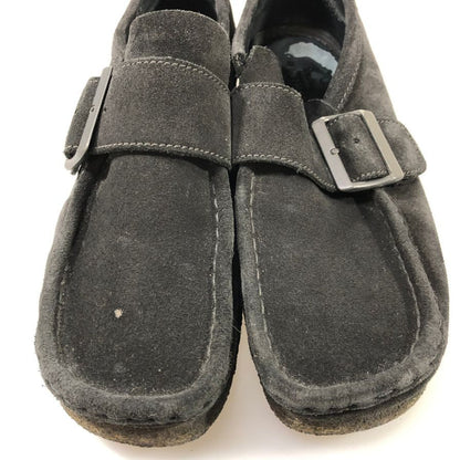 クラークス ワラビー スエード ブラック メンズ サイズ26.5 Clarks 約26.5cm【AFC52】
