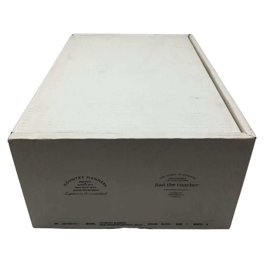 フット ザ コーチャー カントリーマナー 6141034101-KT1818 ブラック サイズ7 メンズ foot the coacher 約25.0cm【AFD9-2】