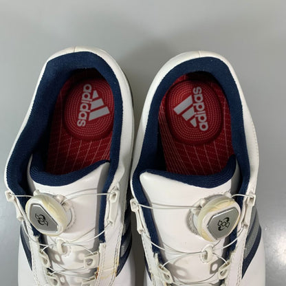 アディダス Q44895 ピュアメタル ボア プラス ゴルフシューズ ホワイト サイズ25.5㎝ メンズ adidas 約25.5cm【YB2】
