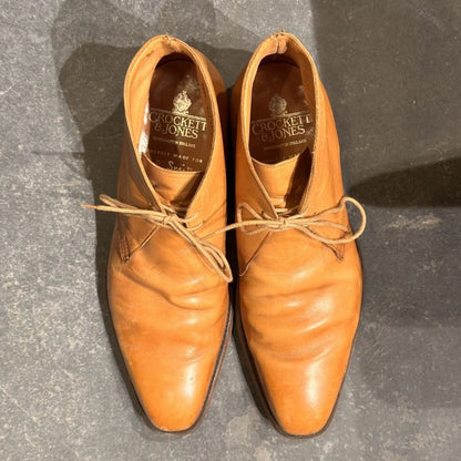 クロケット＆ジョーンズ チャッカブーツ ポールスミス別注 5072 ブラウン サイズUK6.5E CROCKETT&JONES ブーツ 約25.0cm【LA】【中古】