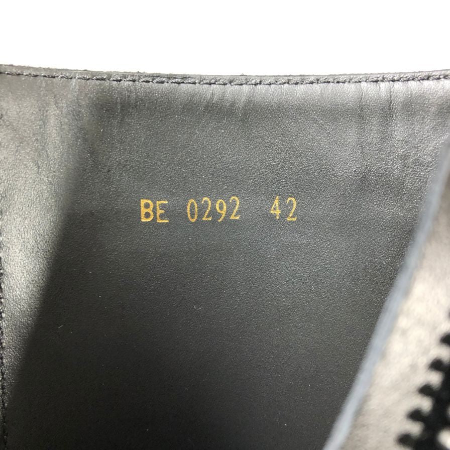 セリーヌ サイドジップ 厚底ブーツ  BE0292 メンズ サイズ43 ブラック CELINE 約28.0cm【AFC47】