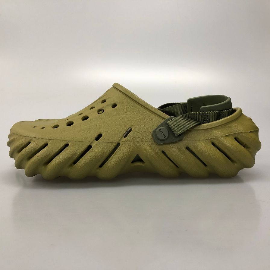 クロックス サンダル エコー クロッグ カーキ系 28cm メンズ crocs ECHO CLOG 約28.0cm【AFC33】
