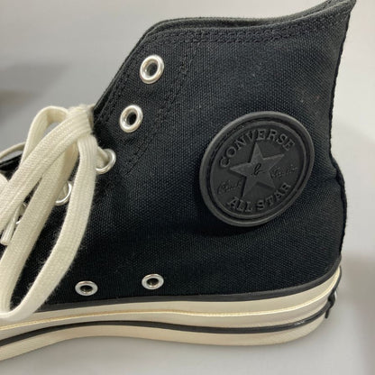 コンバース アニエスベーオールスターコラボ ハイカットスニーカー メンズ ブラック サイズ25cm CONVERSE×agnes b. 約25.0cm【AFD5】